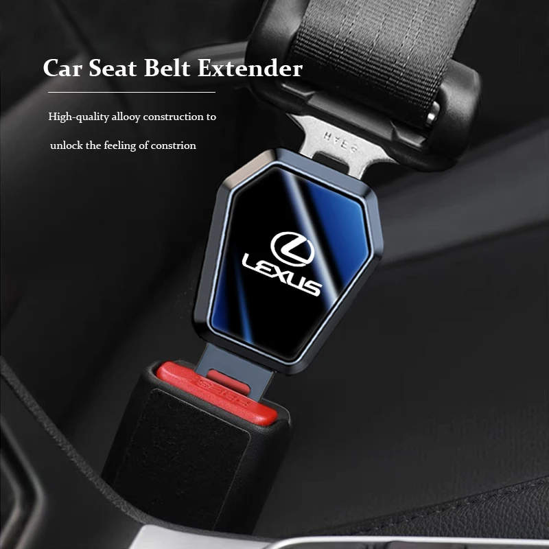 Car Seat Belt Clip Extender Customization Emblem Accessories For Lexus F SPORT ES RX NX LS UX LM LX GX LC RZ IS CT GS RC HS SC T