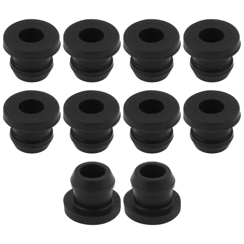 10Pcs RV Camper Car Stove Grommets Scratchproof Grates Grommet Kit Rubber Grommets Heat Resistant Grate Pad Replacement Part
