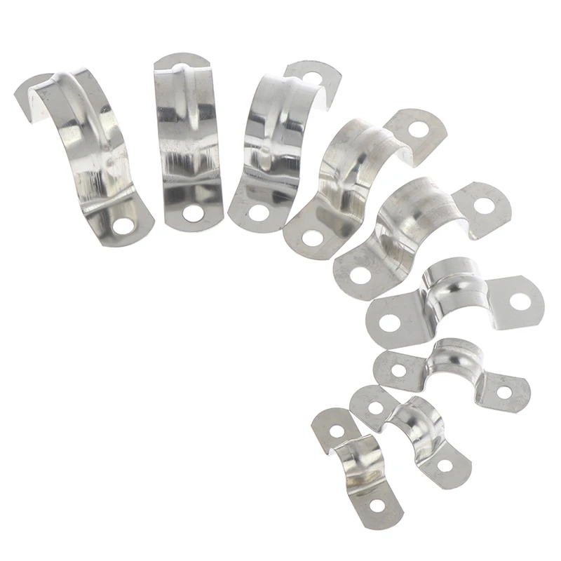 10pcs U Shaped Saddle Clamp Water Hose Tube Pipe Clips Water Filter  32mm New Suitable for Piping