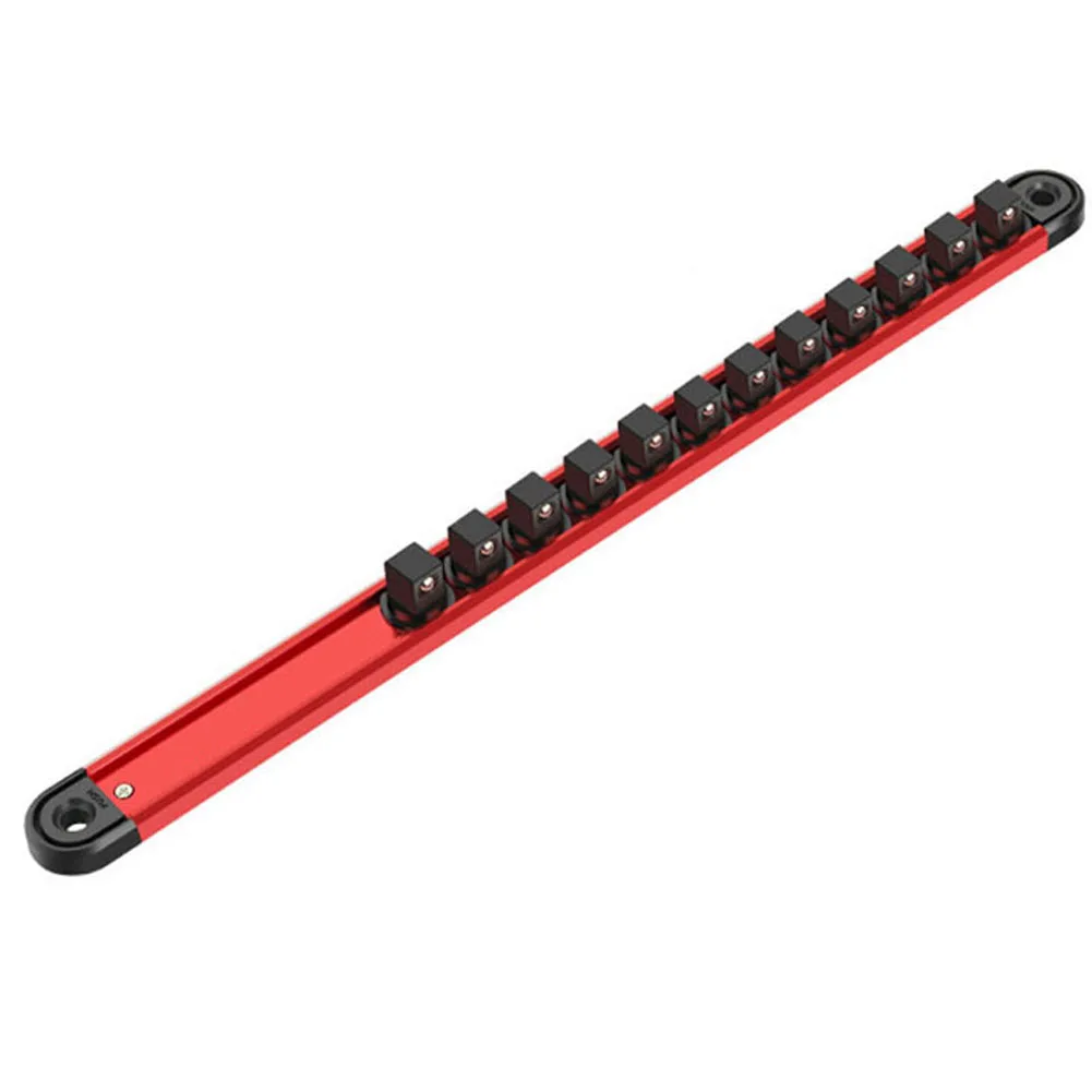 

360° Swivel Magnetic Socket Organizer 1/4 3/8 1/2Inch Socket Clip Rail Holder Socket Organizer Tools Socket Clip Rail Holder