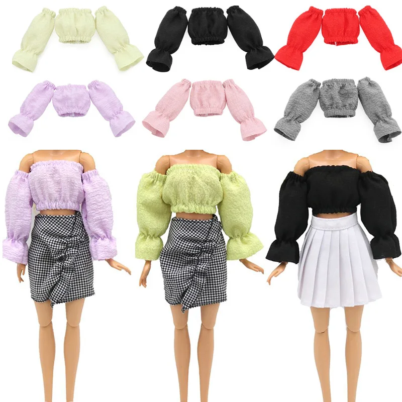 

Cute Dolls Clothes for Barbie 29cm Doll DIY Fashion Casual Wear Girl Dress Skirt T-shirt Dress Up Doll Accessories Kid Gift Toy