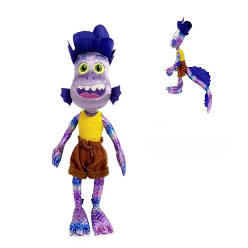 ديزني بيكسار فيلم لوكا ألبرتو وحش البحر ألعاب من نسيج مخملي 18-45 سنتيمتر الكرتون القط الأرجواني فتاة محشوة اللعب هدايا عيد الميلاد للأطفال