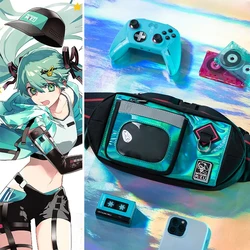 moeyu 2024 Nowy Anime Hatsune Miku Figurka kawaii Model Zabawki na zewnątrz Seria do biegania Torba na klatkę piersiową Torba crossbody Rekwizyty do Cosplay Prezenty