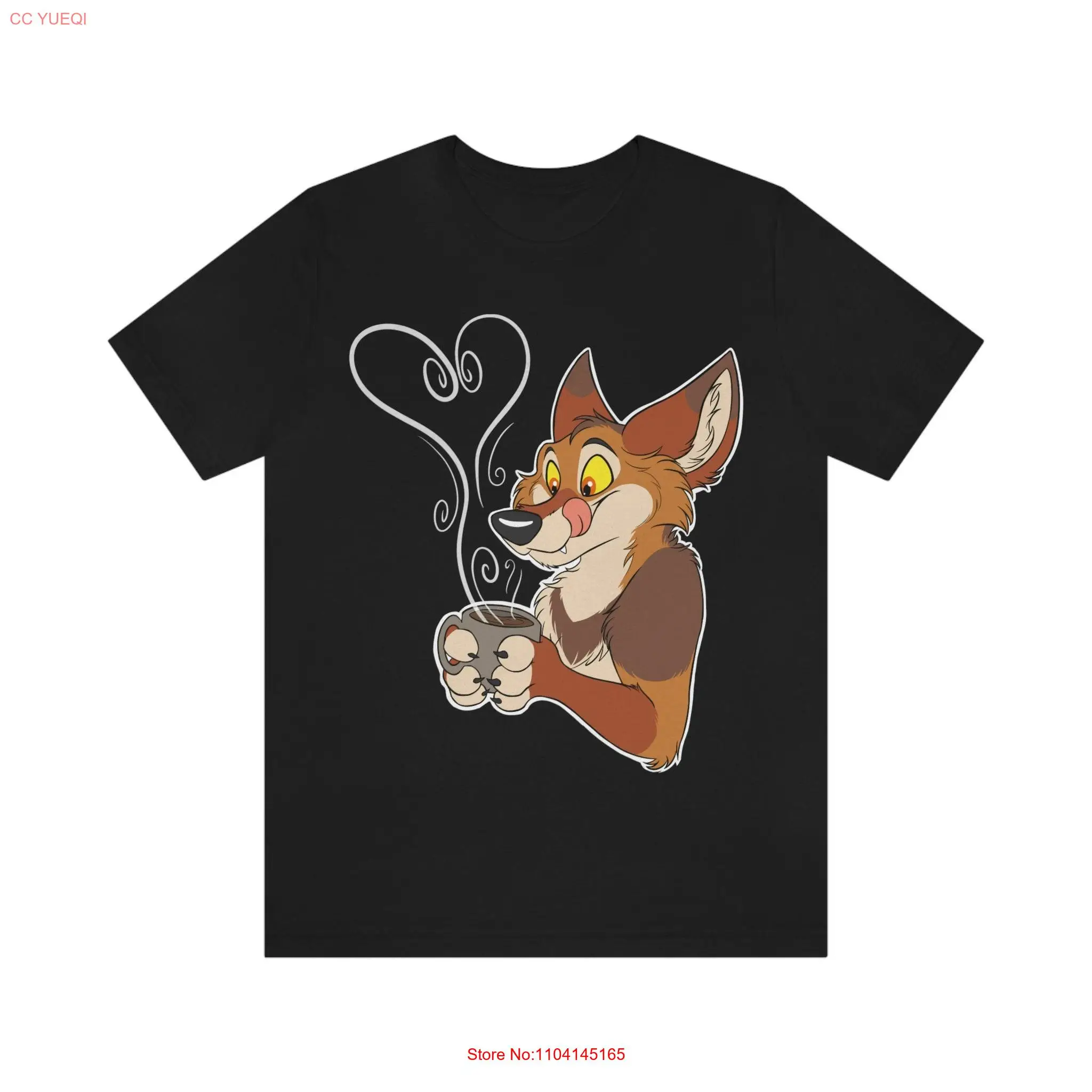 Coyote Coffee Lover T Shirt long or short sleeves