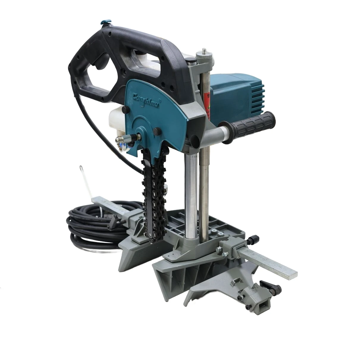 

CZM-150 Portable Wood Square Hole Machine 2500W High Power Motor 150mm Drilling Depth Woodworking Operation
