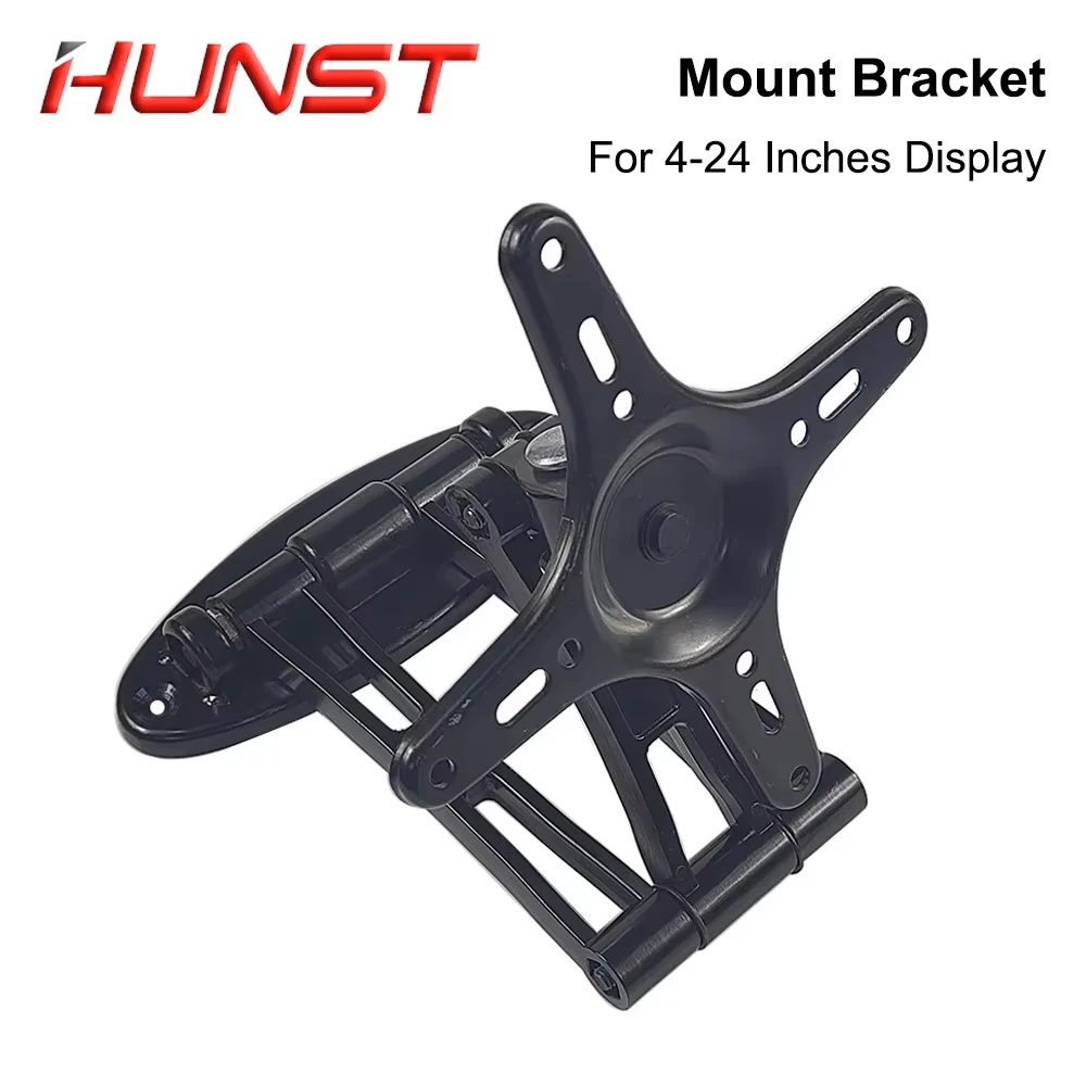 HUNST TV Disply Mount Bracket Black 160*160mm for For 4-24 Inches Display & Laser Marking Machine Monitor Stand