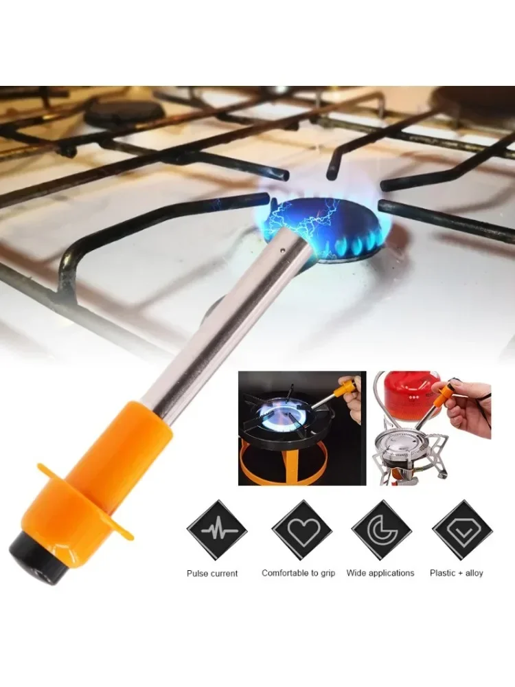 Mini allumeur de Camping en plein air, poêle de cuisine, briquet électrique en acier inoxydable, allumeur piézo pour barbecue