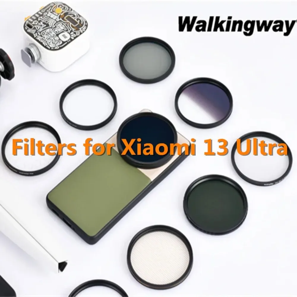 Walking Way Filters Xiaomi 13 Ultra Photo Kit Nd Filter for Phone ND CPL Soft Star Flare Close Up Filter Photographer Set