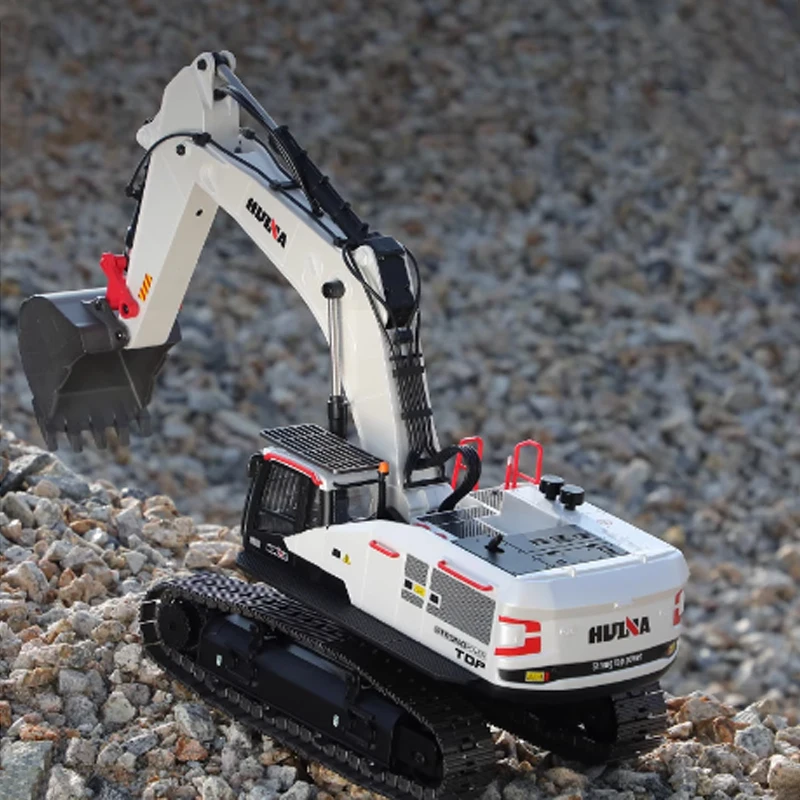 Huina おもちゃリモートコントロールエンジニアリング車両 1594 22 トン合金モデル修正機 1:14 電動ショベル大人のおもちゃ Gif