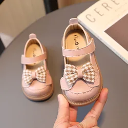 2023 Baby Mädchen Leder Schuhe Frühling und Herbst Weichen Boden Prinzessin Einfache Casual Vielseitige Kinder Mode Baby Erste Wanderer Schuh