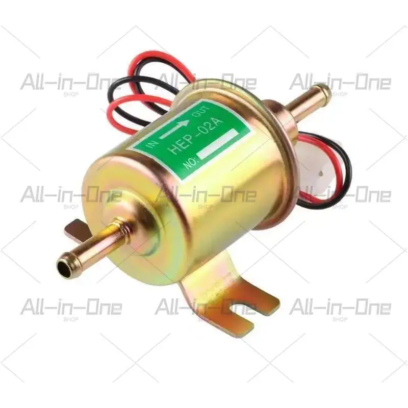 Electric Fuel Pump Petrol 6 Volt Universal Gas Inline Low Pressure Electric Fuel Pump HEP-02A