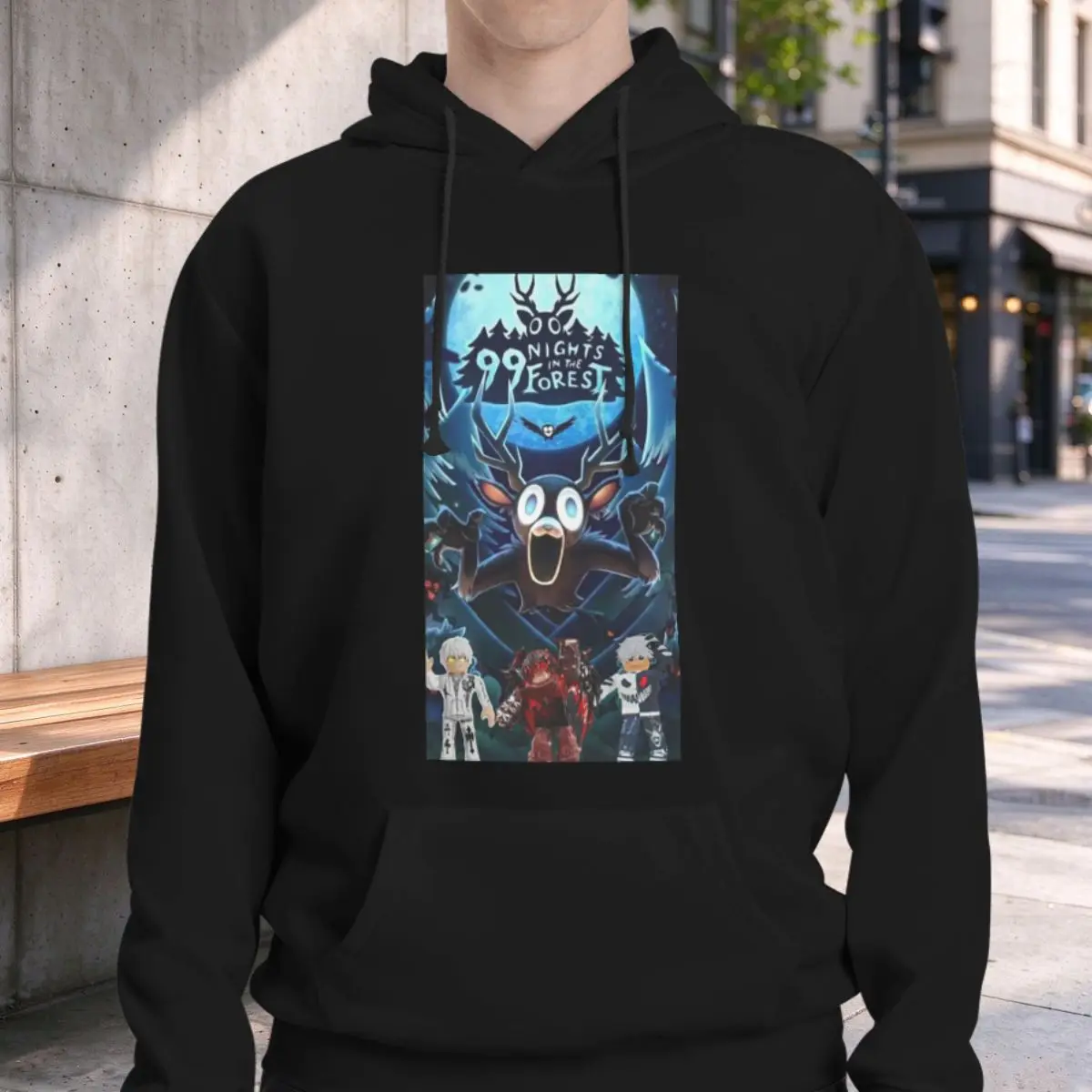 99 Nights In The Forest Halloween Spooky Hoodies Unisex Casual Pullover Sweatshirts Fashion Long Sleeve Clothing Autumn Winter