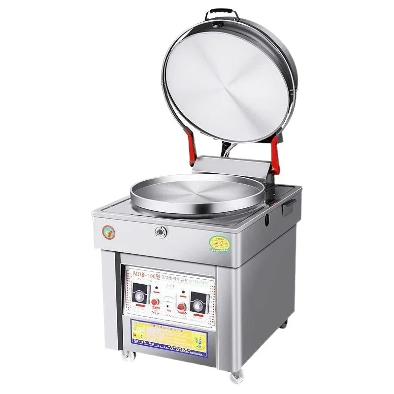 Horno comercial para bollos de gas, gas licuado, gas de carbón, molde para pasteles eléctrico, máquina para panqueques de lasaña de maíz con soporte