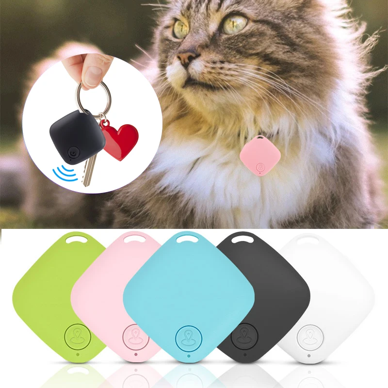 Portátil mini bluetooth gps rastreador cão animais de estimação anti-perdido alarme sem fio criança saco carteira chaveiro localizador rastreadores inteligentes localizador