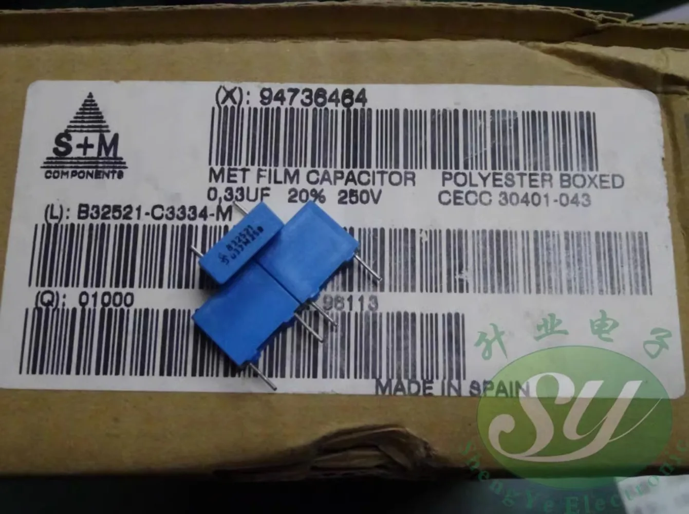 

20PCS Old S+M EPCOS 0.33uf/250v 330nf u33 334 New film capacitor 10MM