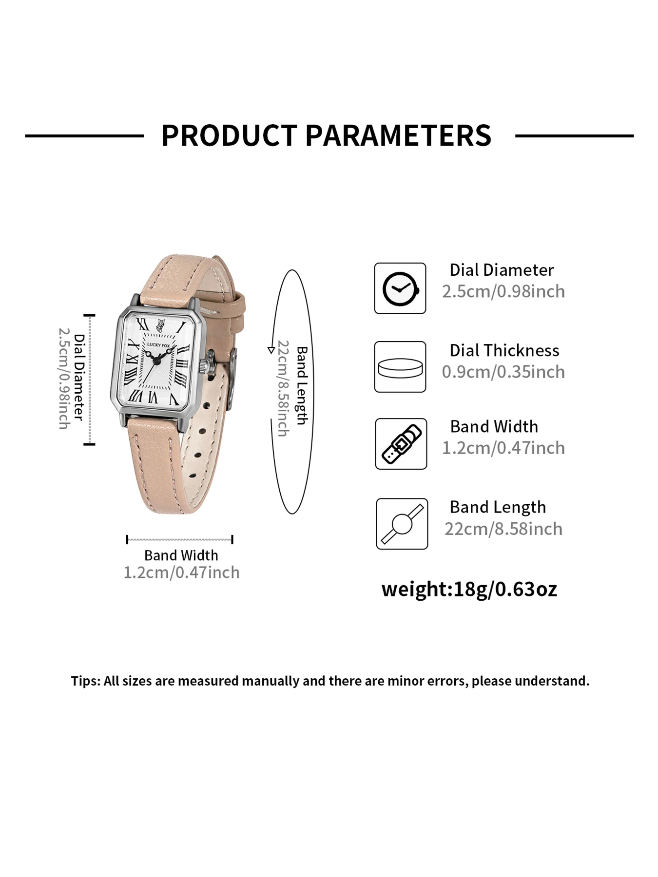 Fashion Rectangle Quartz Wrist Watch for Women Luxury Brand Roman Dial Leather Strap  Ladies Watches Clock