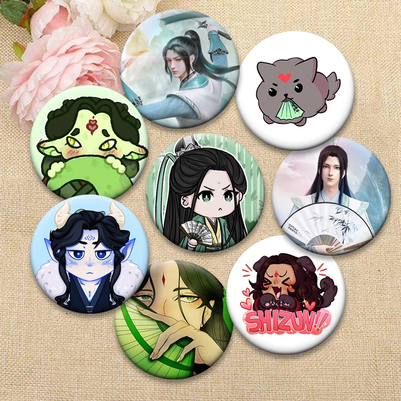 Ren Zha Fanpai Zijiu Xitong Badge Scumbag System,Shen Qingqiu,Luo Binghe Brooch The Scum Villain’s Self Saving System,SVSSS Pins
