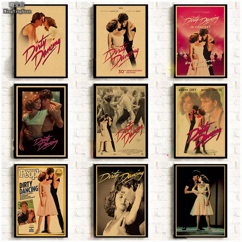 

Dirty Dancing Movie Poster Wall Art Gifts Poster Wall Art Print Vintage Painting for Living Room Home Decor Kraft Paper gift