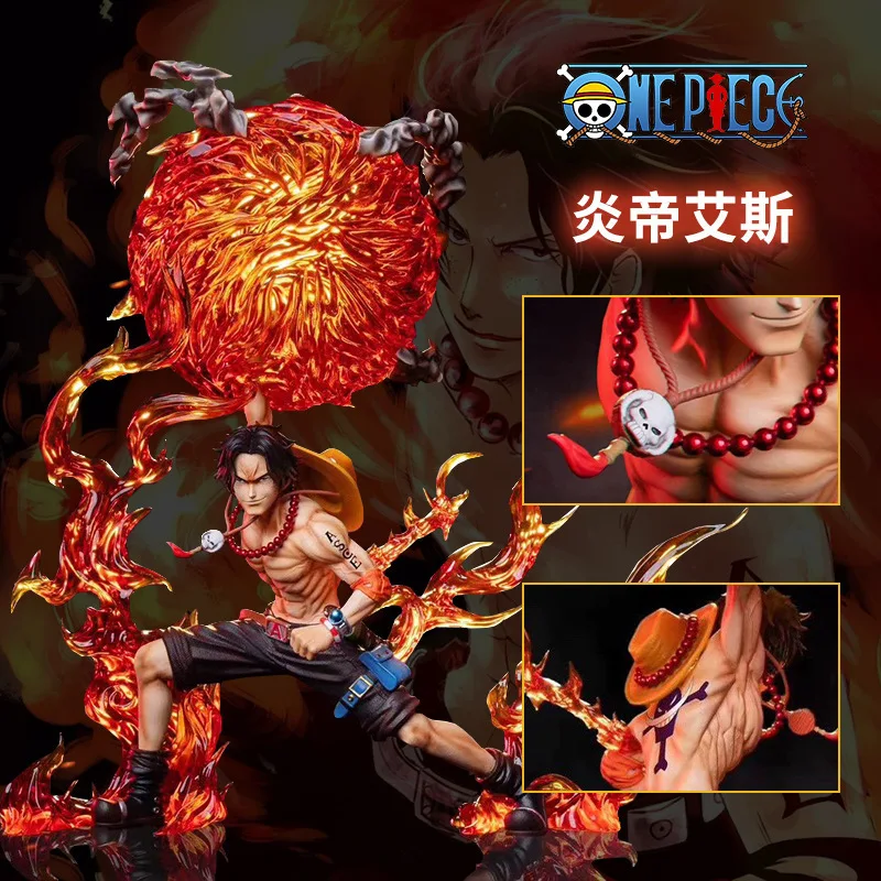 26 سنتيمتر قطعة واحدة أنيمي الشكل Portgas · D · Ace الكرتون عمل الطرفية اللعب أرقام Ace Mera Mera No Mi نموذج بولي كلوريد الفينيل GK الهدايا اللعب #3