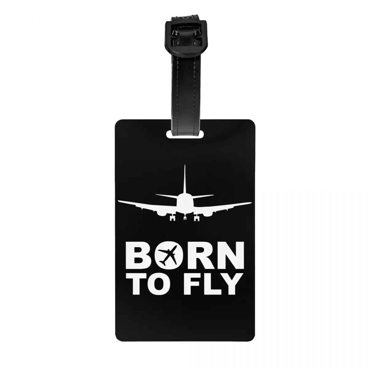 Born To Fly Flight Pilot Luggage Tag Aviation Airplane Aviator Gift Suitcase Baggage Privacy Cover ID Label