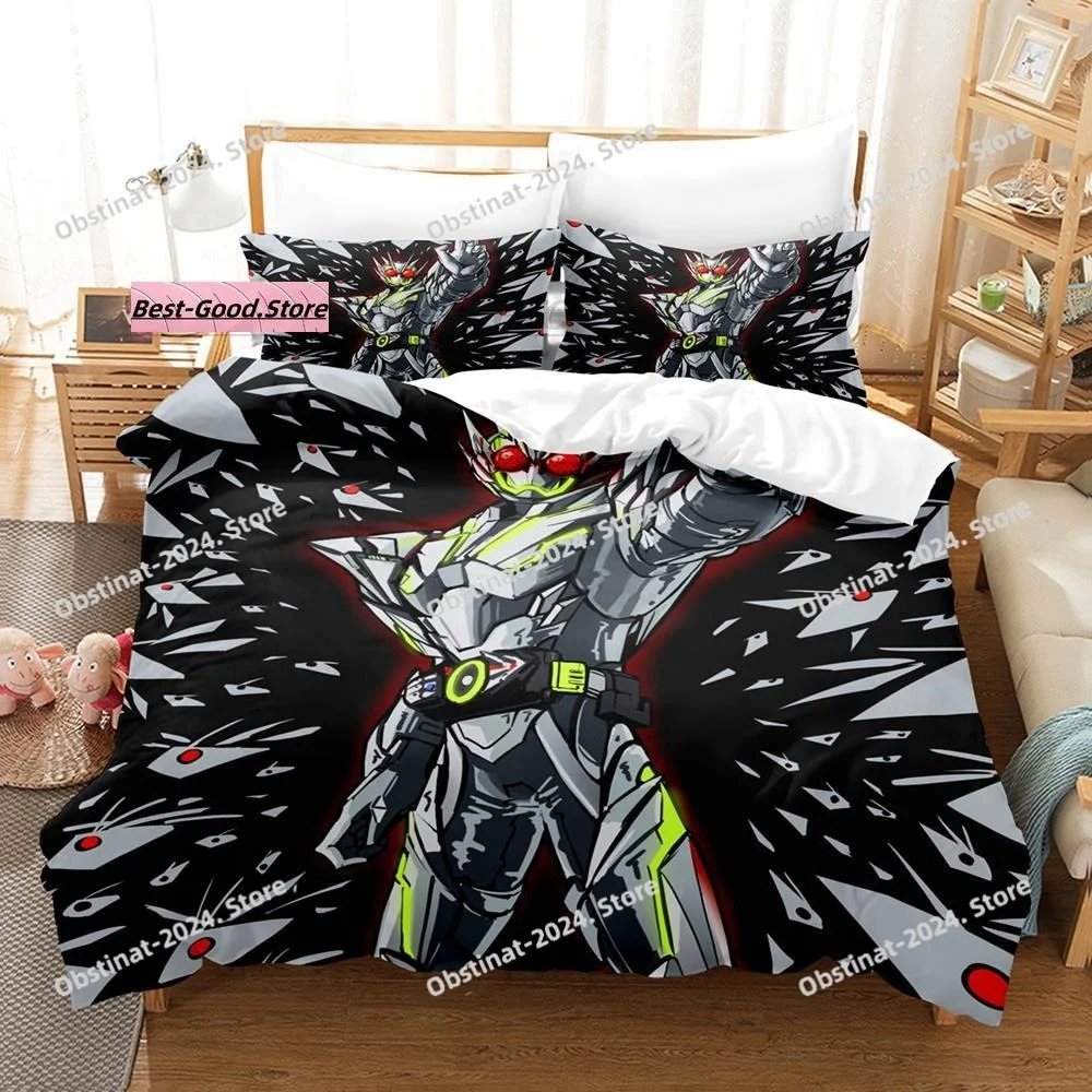 

Kamen Rider Zero-OneBedding Set Printed Duvet Cover Pillowcase Single Double Style Queen King Size Sets 3D Print Anime