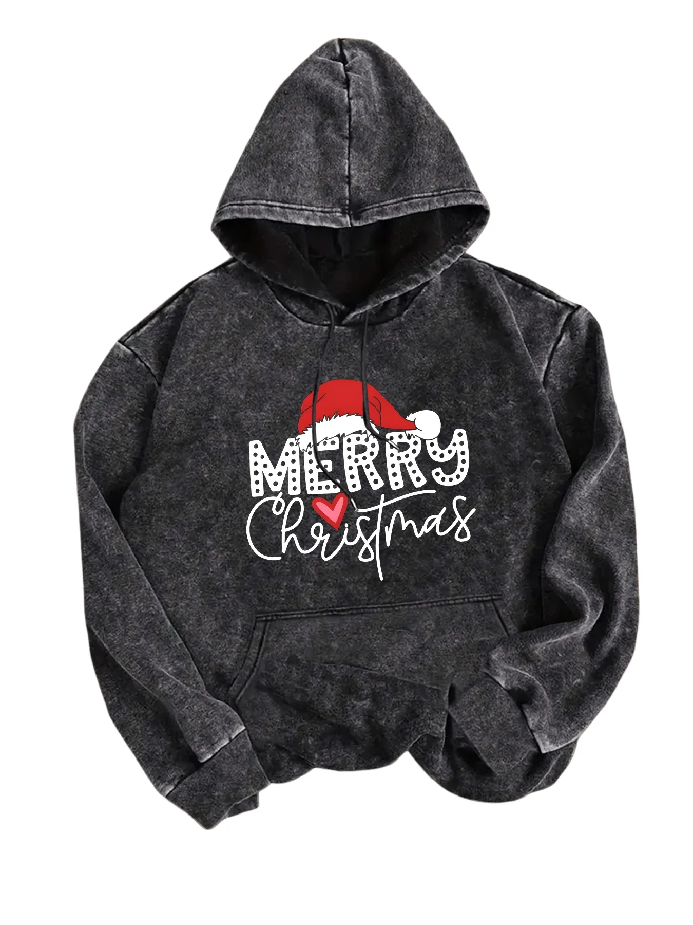 

Женская уютная толстовка с капюшоном и принтом «Рождественская керол» — повседневный зимний пуловер с рисунком Керол, можно стирать в машине