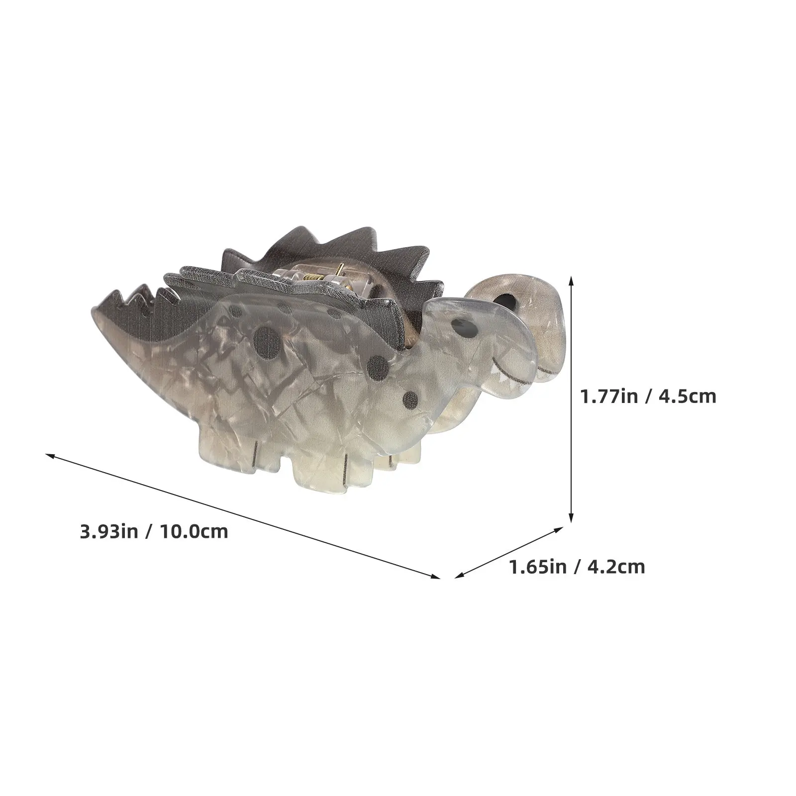 Hair Claw Clip Cute Light Grey Cartoon Animal Hair Accessory for Women Girls Everyday Styling