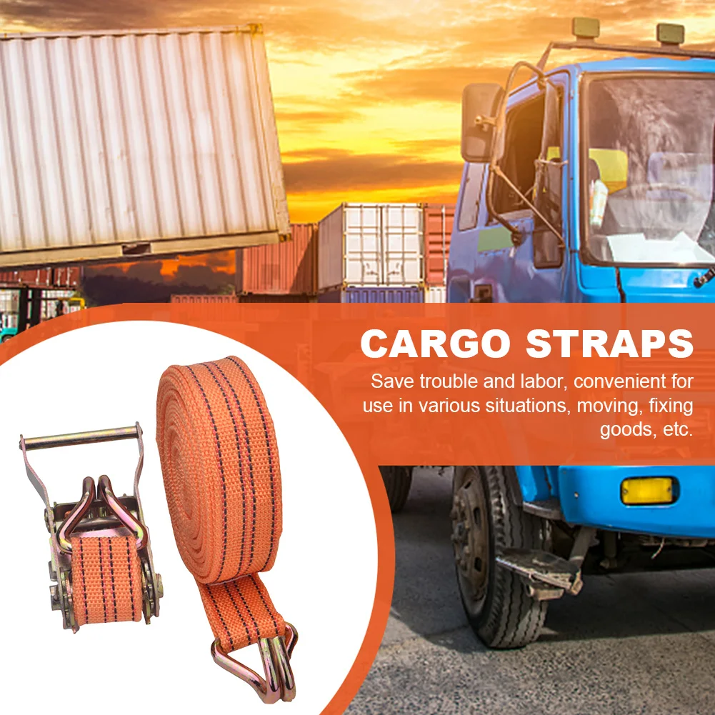 Ratchet Straps 3/6/8/10 Meter Claw Lorry Lashing Handy Straps Thickened Car Strapping Belt Tensioner Binding Strapping Tensioner