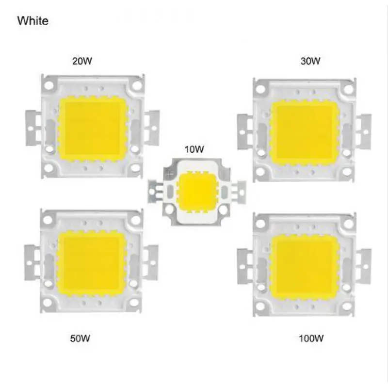 DC high power 10w 20w 30w 50w 100W warm white RGB COB LED chip for floodlight COB integrated light source 9-12V led 32-34V LED