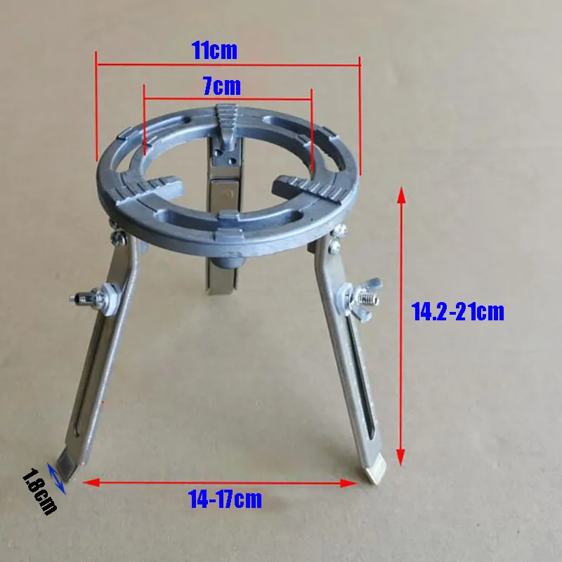 Adjustable lift Tripod bracket for Alcohol lamp heating device Furnace heating Aluminum alloy bracket