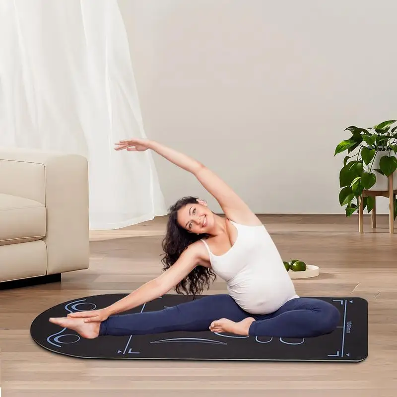 Yoga Mats For Home Workout Shock Absorbing Abdominal Wheel Pad 8MM Kneeling Pads Reusable Gym Mat For Home Pilates Floor Workout