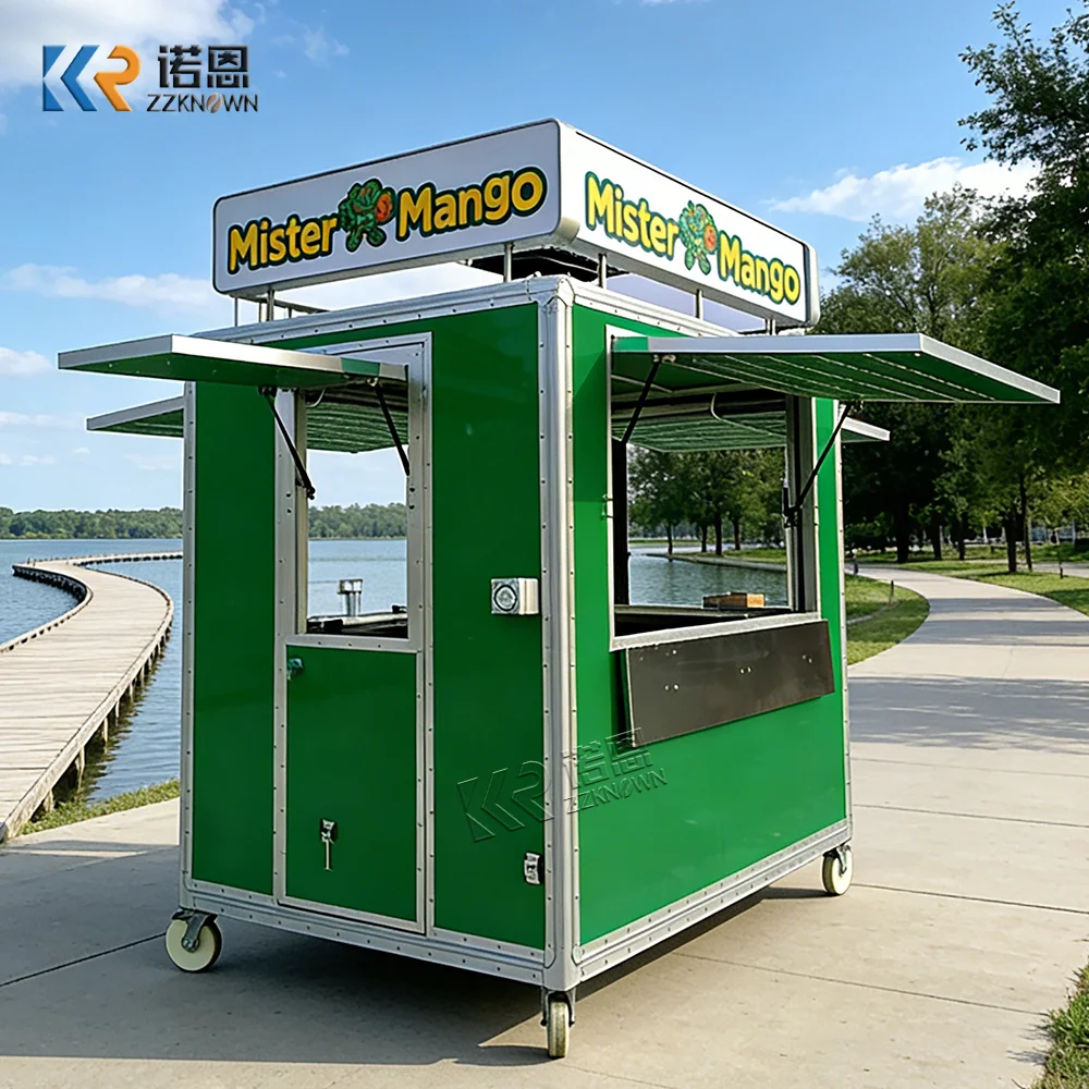 

USA Standard Outdoor Mobile Fast Food Carts Kiosk Popsicle Ice Cream Vending Carts Hot Dog Food Trailer Truck