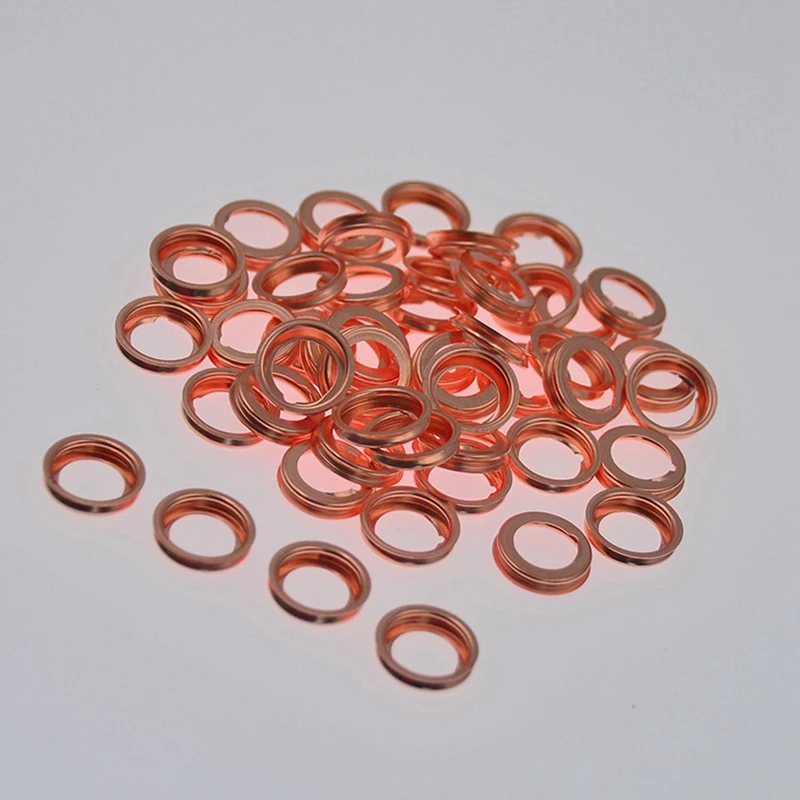 100Pcs Engine Oil Drain Plug Seal Washer Gasket Rings For Infiniti Nissan 1102601M02