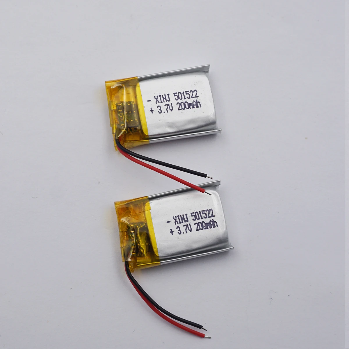 2pcs 3.7V 200 mAh 501522 Rechargeable Polymer Li Battery Lipo For Bluetooth Speaker Headphones GPS Sat Nav Driving Recorder Mp3