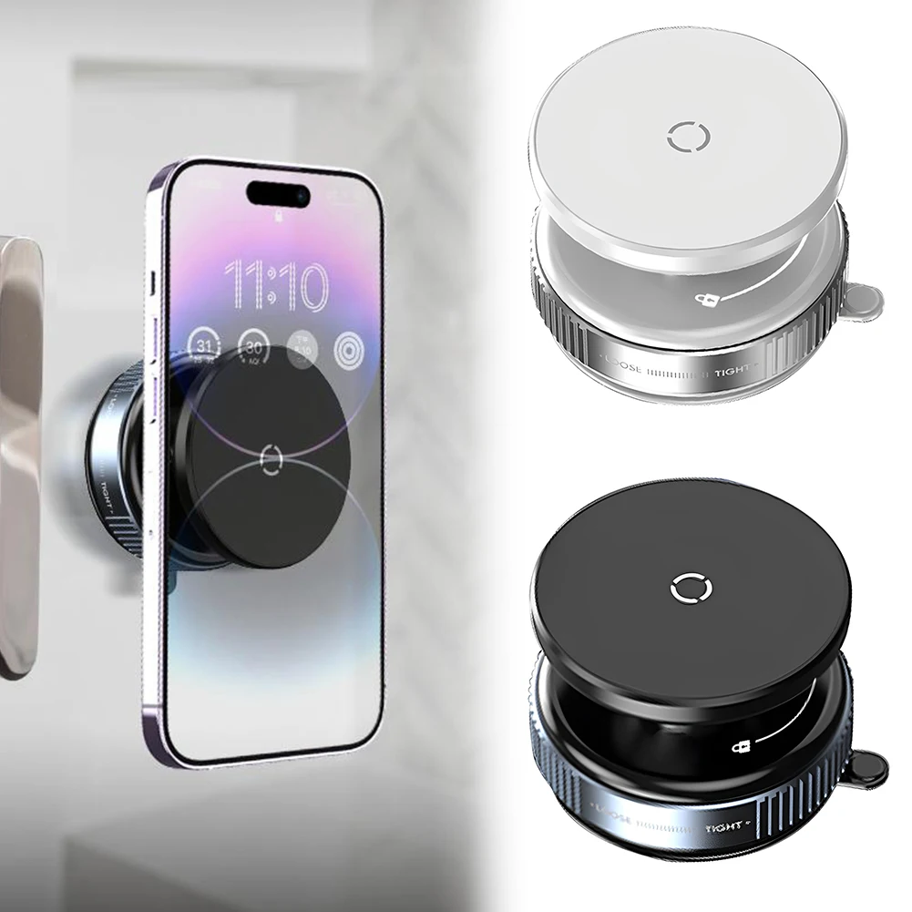 

For Magsafe Magnetic Vacuum Adsorption Suction Cup Bracket 360° Rotation Electric Vacuum Swivel Stand for IPhone/Samsung/Xiaomi