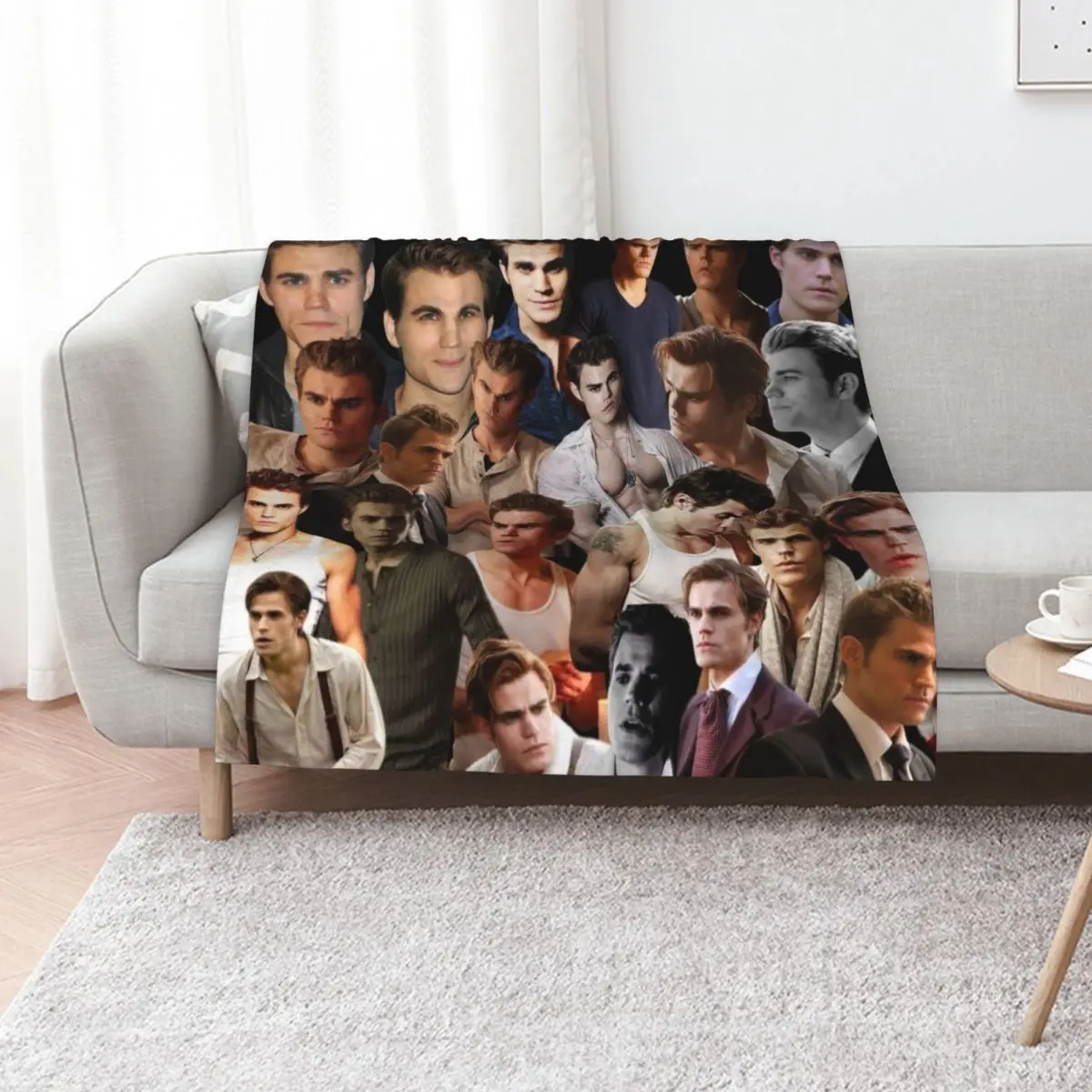 

Paul Wesley photo collage Throw Blanket Blankets For Sofas wednesday Summer Thin Blankets