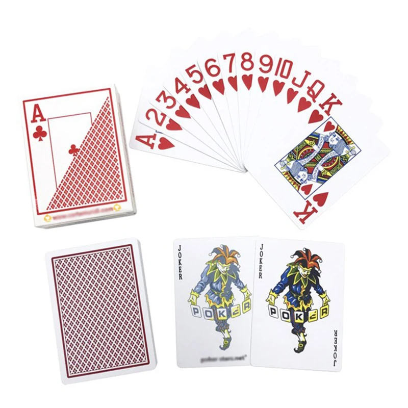 Cartes de poker en plastique de qualité supérieure, cartes à jouer Texas, pocommuniste scellées standard, pocommuniste magiques étanches, collection de cadeaux de poker à gros chiffres