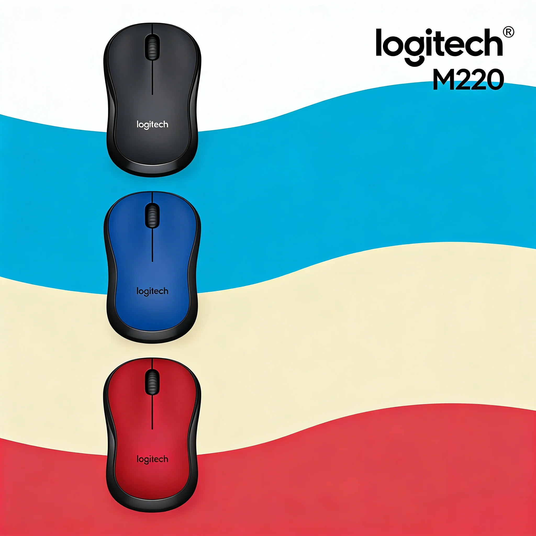 

Silent Click Logitech M220 - 2.4GHz Stable Wireless Connection