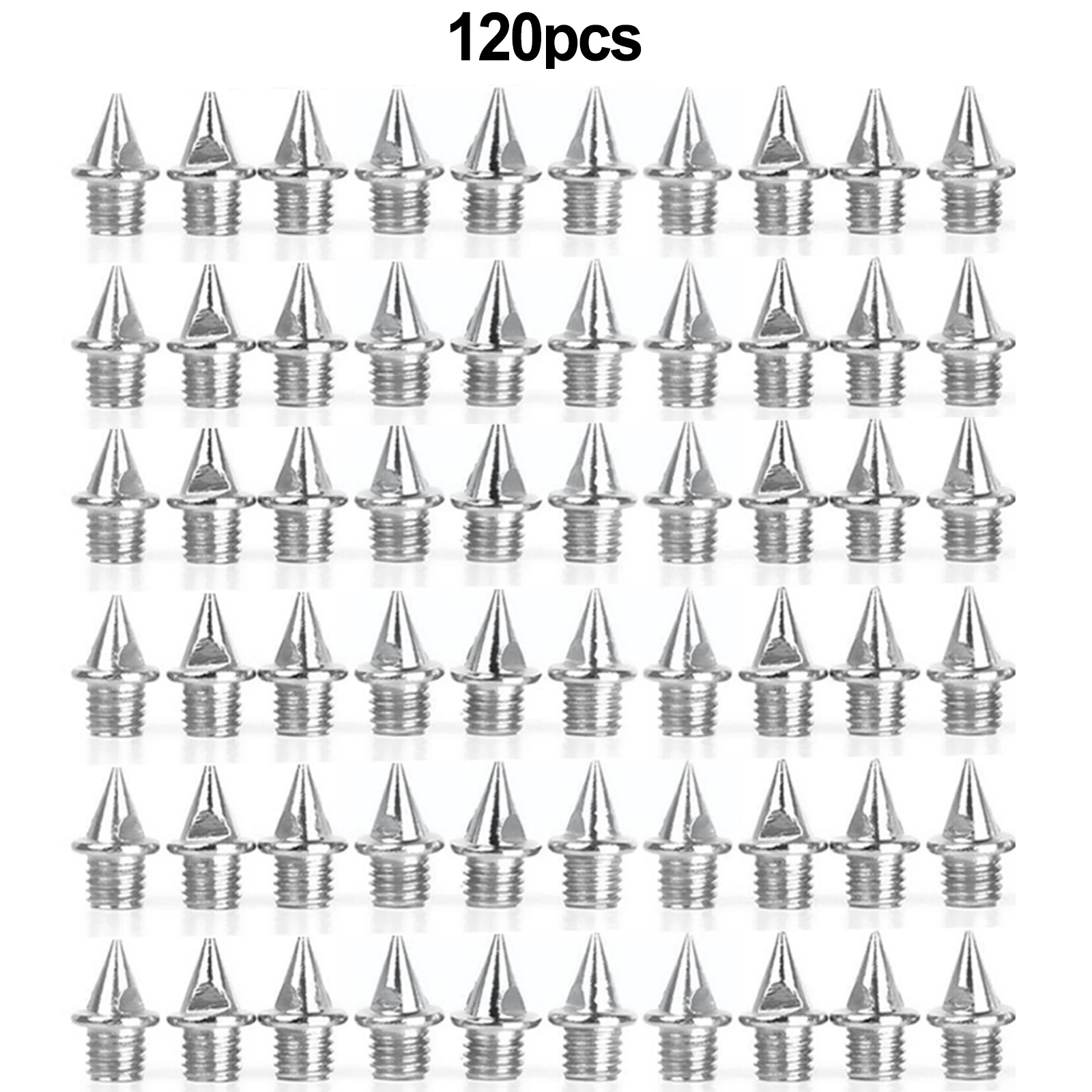 Track Field Needle com Wrench Spikes, Spikes Aço para Corrida, Camping Sapato Substituições, Ferramentas ao ar livre, 0.25in, 120PCs