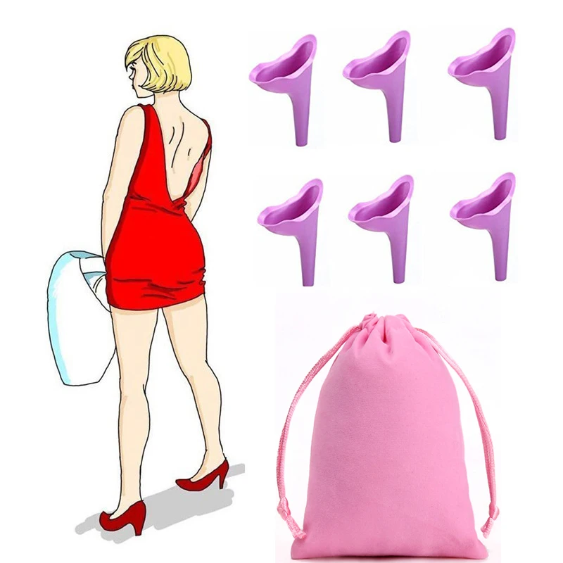 WETIPS Silicone Female Urinals Woman Urinal Urinario Femenino PortableTravel for Women Urinals Outdoor Camping Urinoir Device