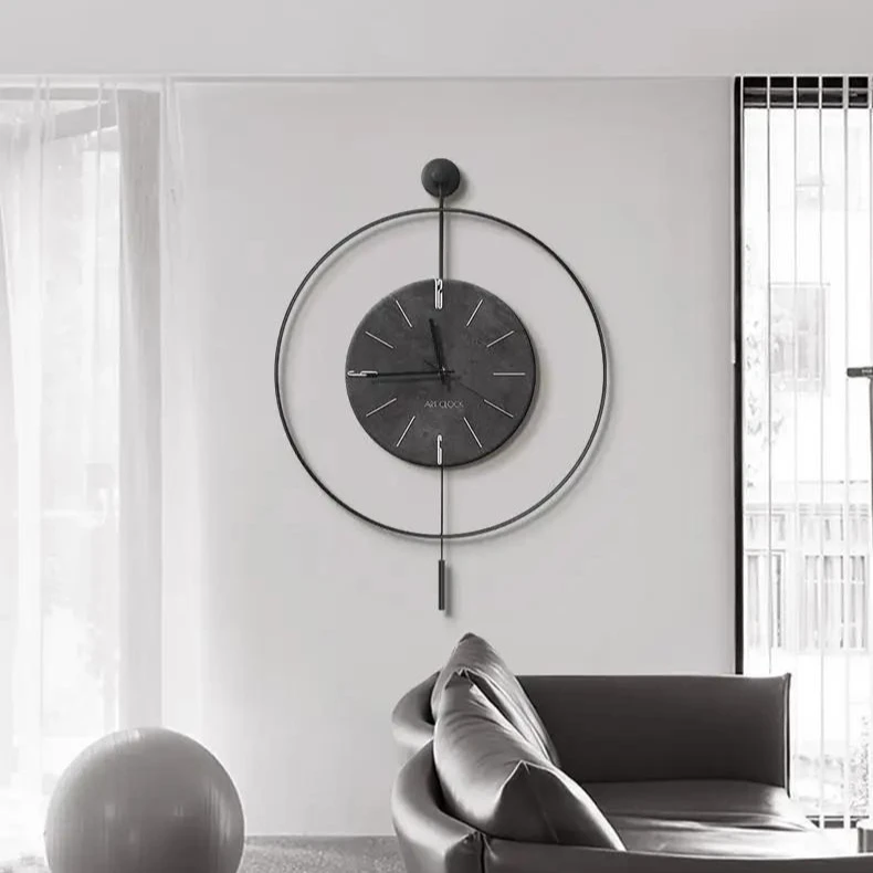 

Nordic Wall Clocks Mechanism Metal Silent Creative Design Clock Wall Interior Bedroom Horloge Murale Living Room Decoration