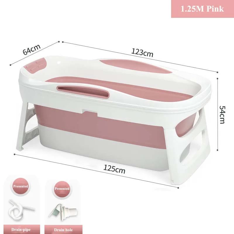 Folding Bathtub Adult Bath Tub Household Bath Barrel Portable Tub Thickened Foldable Bath Tub