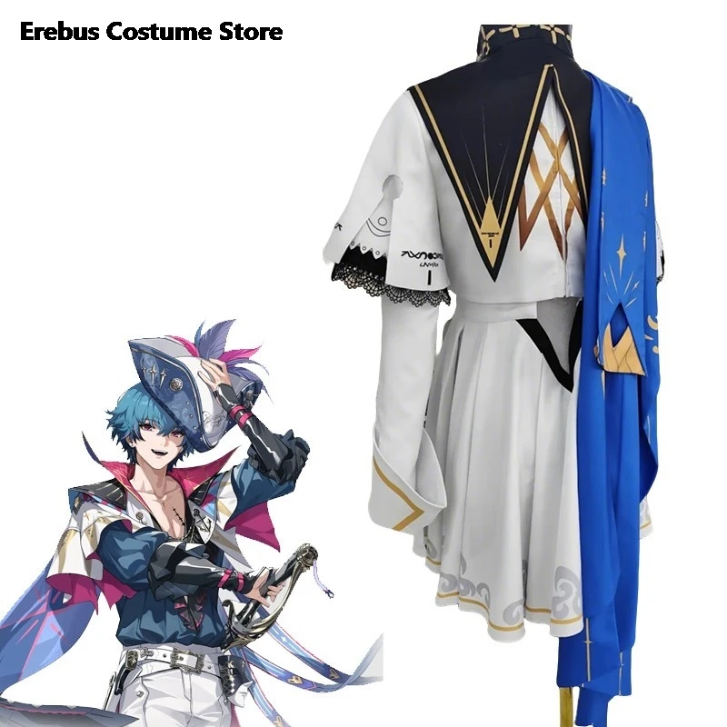 Wuwa Brant Cosplay Costume Wig Shoes Wuthering Waves Anime Game Clothes Mens Uniforms Halloween Party Fancy Outfit 2025 Disfraz