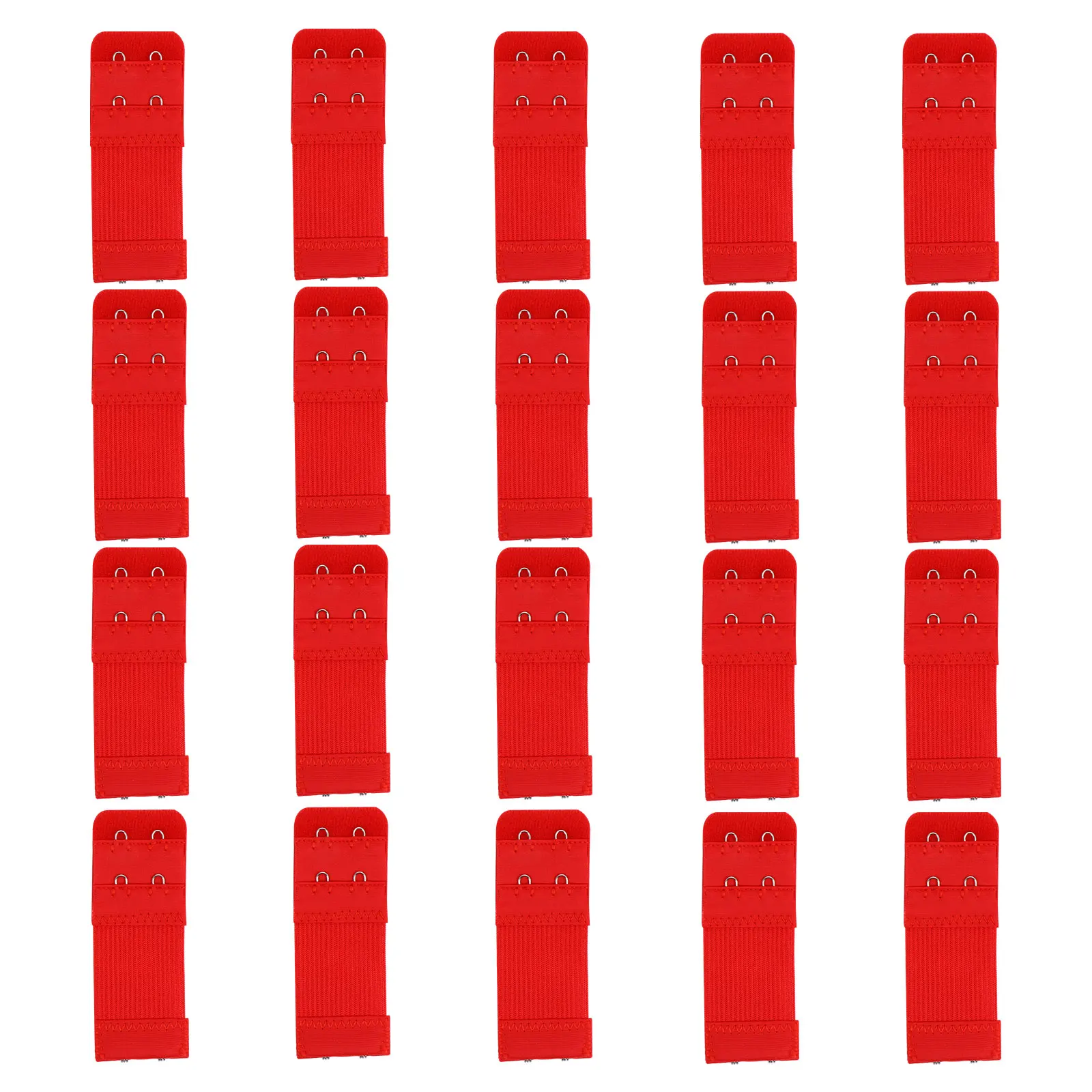 

20pcs Bra Extender Elastic Strap Adjustable Buckle Comfortable Polyester Material Women Converter Band Black Red