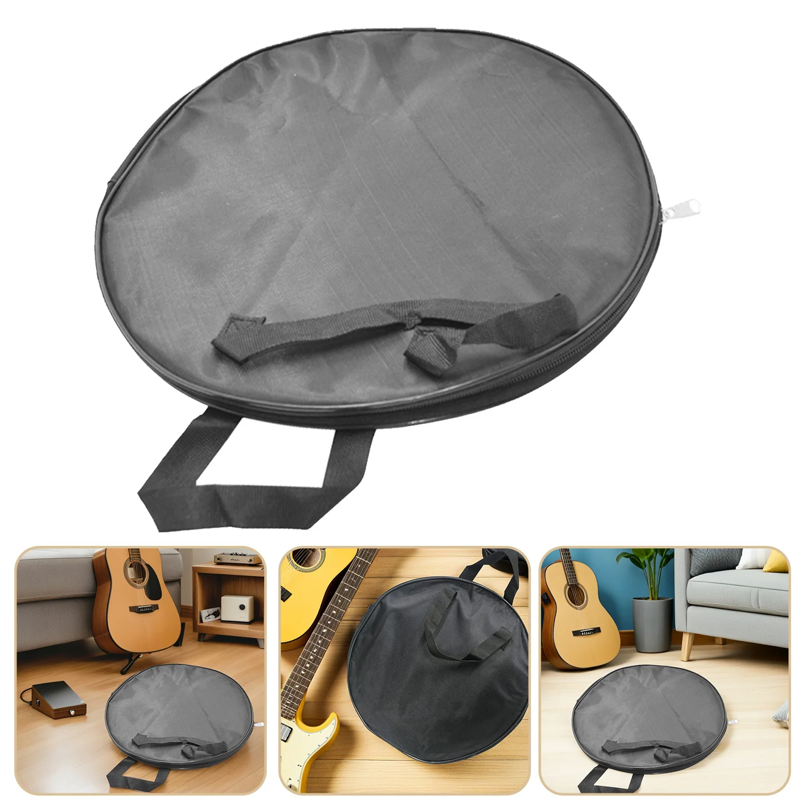 

Waterproof Drum Pad Black Oxford Cloth Portable Handle For Silent Practice Pad Protection Drum Hardware Bag Cymbal Case