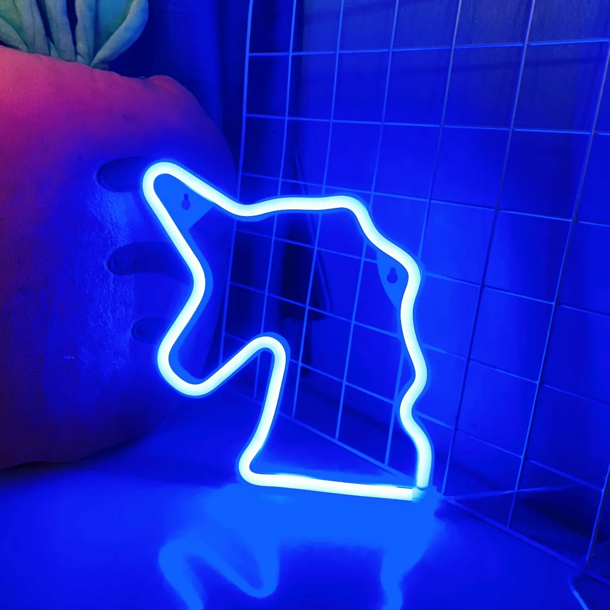 Einhorn Leucht reklame Licht führte Wandbehang Licht Schlafzimmer Kinderzimmer Nachtlicht Bar Wand dekoration Geburtstag Weihnachts geschenk