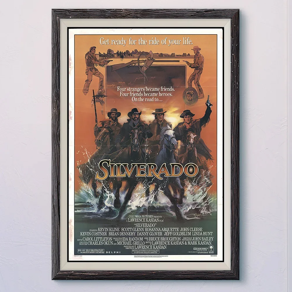 N324 SILVERADO винтажный классический фильм настенная шелковая ткань HD постер искусство украшение дома подарок