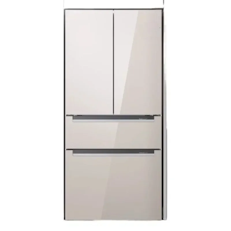 534L ultra-thin embedded refrigerator household first-class M8s zero-inlaid latte white French multi-door