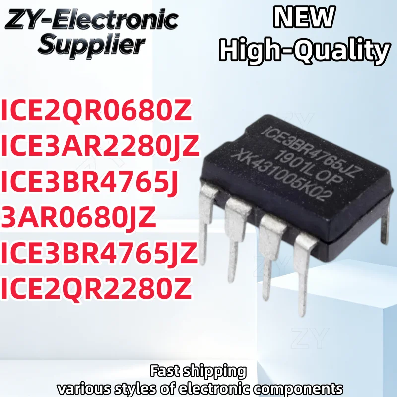 5PCS ICE2QR0680Z ICE3AR2280JZ ICE3BR4765J 3AR0680JZ ICE3BR4765JZ ICE2QR2280Z DIP-7 Best Quality In Stock