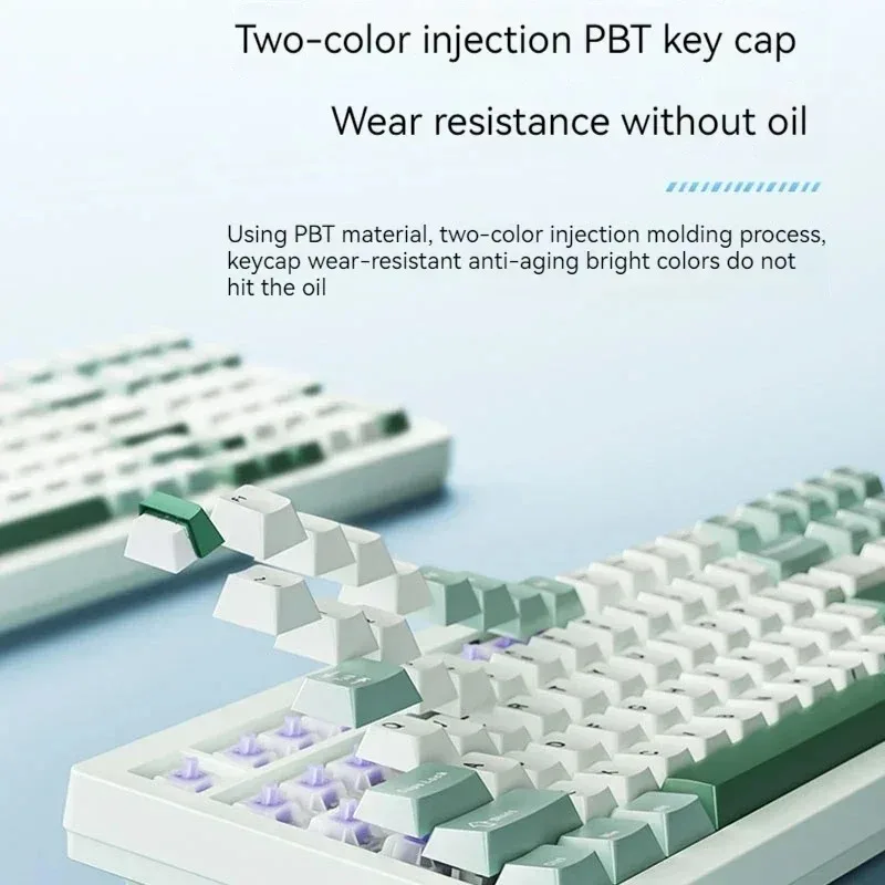 LANGTU F99 Customize Gaming Mechanical Keyboard Wireless Tri-Mode RGB 8000mAh Hot-Swap Bluetooth Keyboard for Gamer